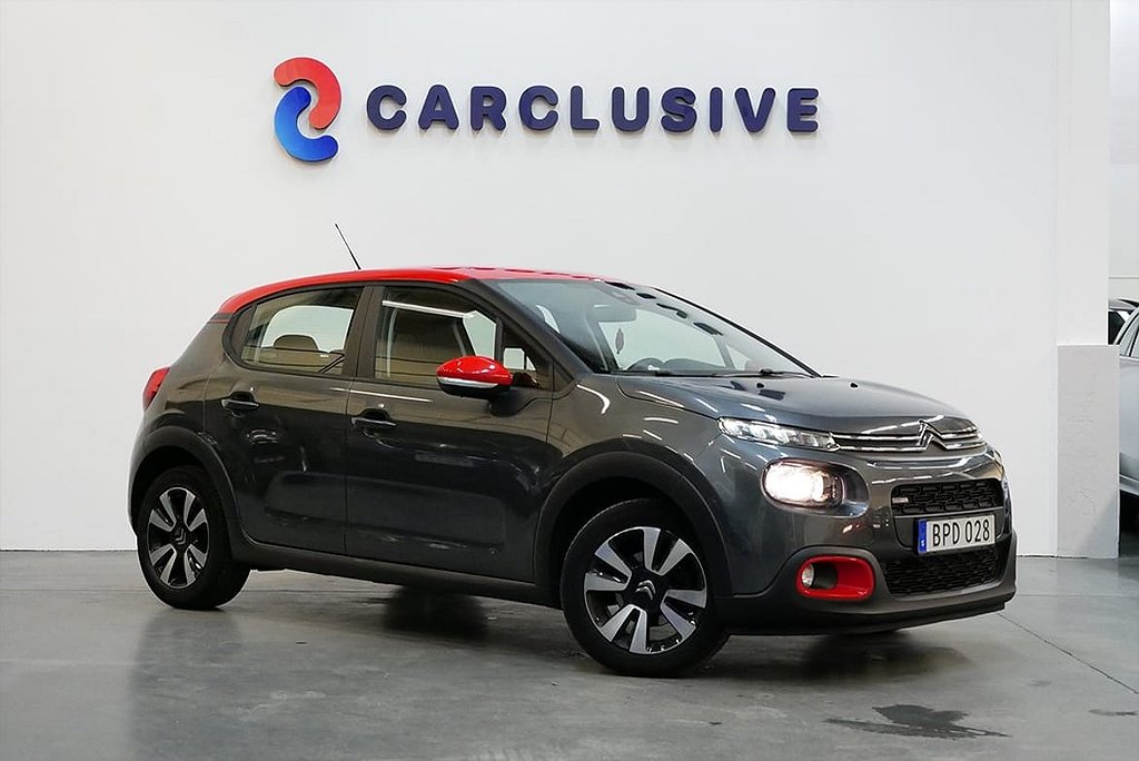 Citroën C3 1.2 VTi 82hk | 1071 kr/mån | CARPLAY | Feel Free | P-Sensorer