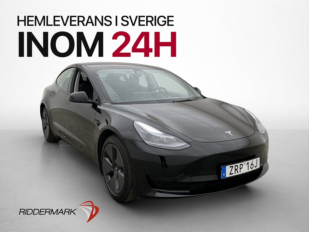 Tesla Model 3 Standard Range LFP Värmepump Matrix Kamera