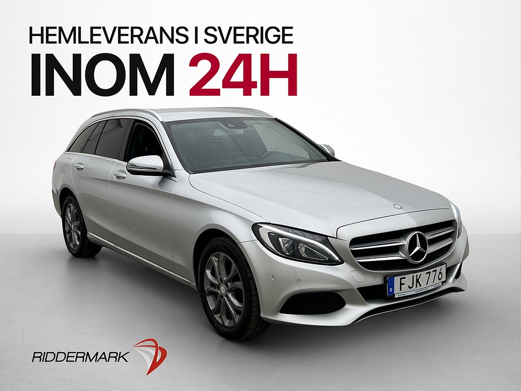 Mercedes-Benz C 220 T d 4Matic P-Sensorer Halvskinn Dragkrok