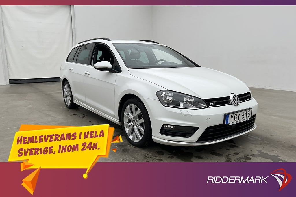 Volkswagen Golf 2.0 TDI R-Line Värmare Kamera Drag CarPlay
