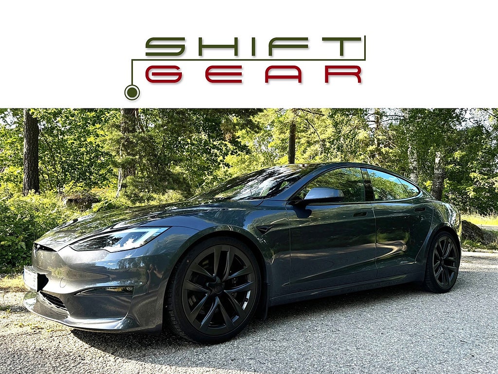 Tesla Model S PLAID FULLUTR FSD Kräm 21 tum Dragkrok PPF Obs 2300 mil