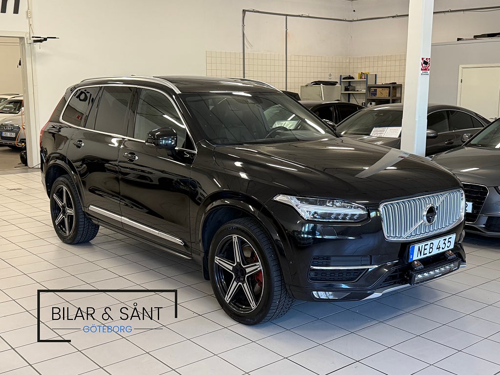 Volvo XC90 7-sits D5 AWD Inscription Pano B&W HuD 360° Drag BLIS