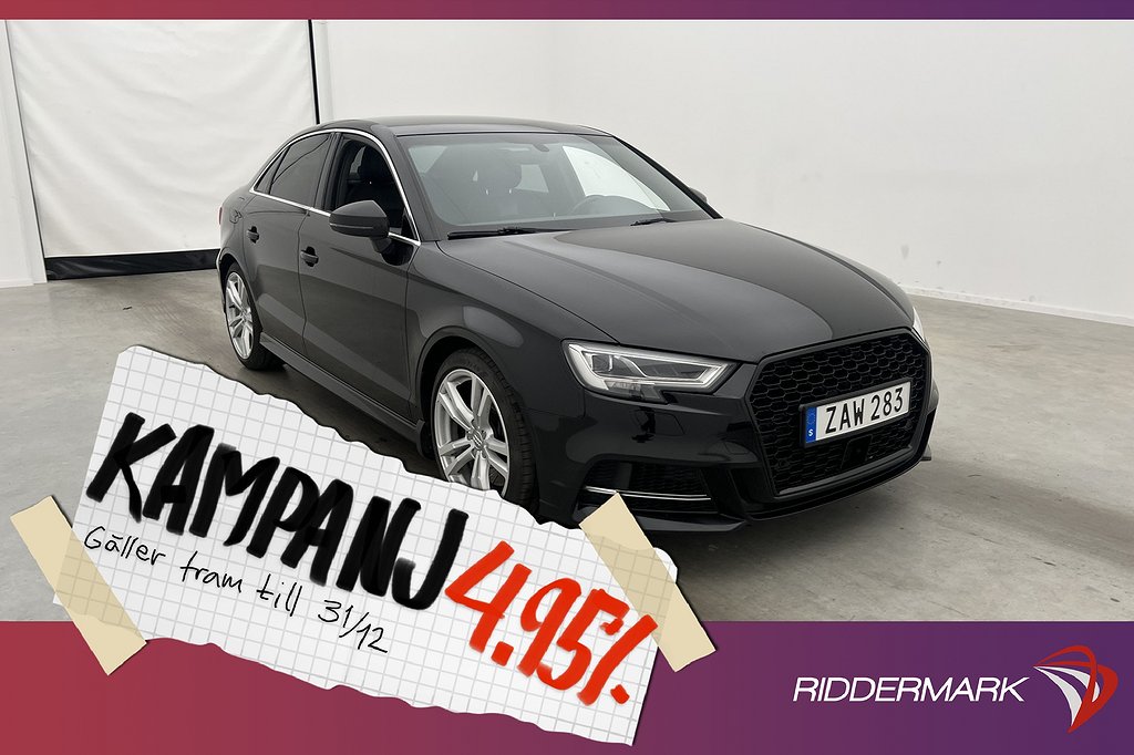 Audi S3 Sedan Quattro 310hk Matrix Matrix Ba 4,95% Ränta