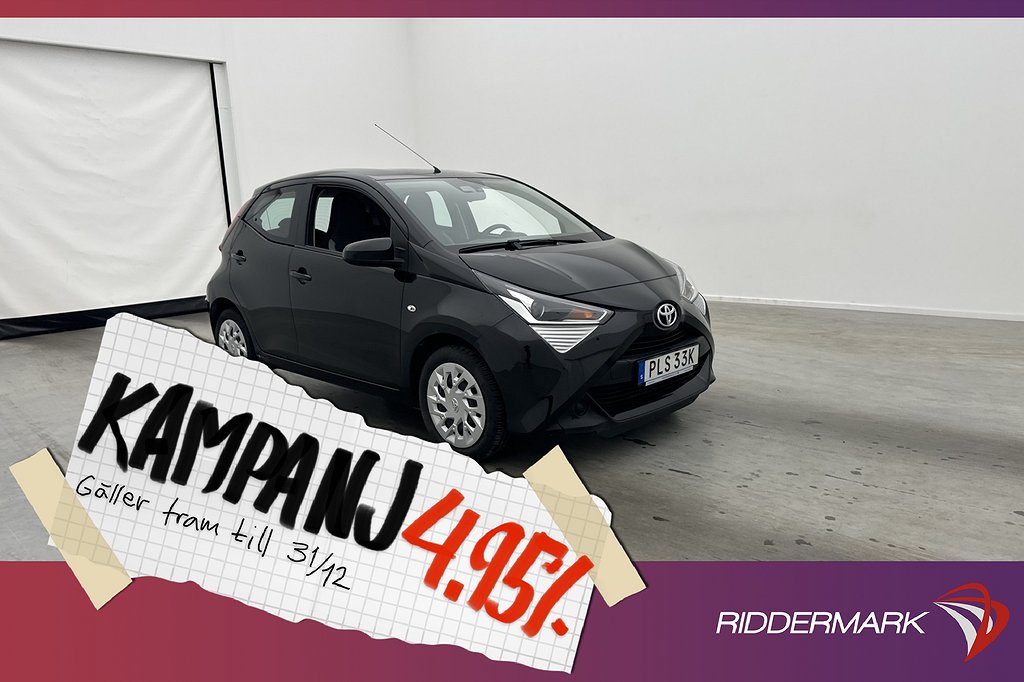 Toyota Aygo 1.0 VVT-i 72hk X-PLAY Kamera Farth 4,95% Ränta