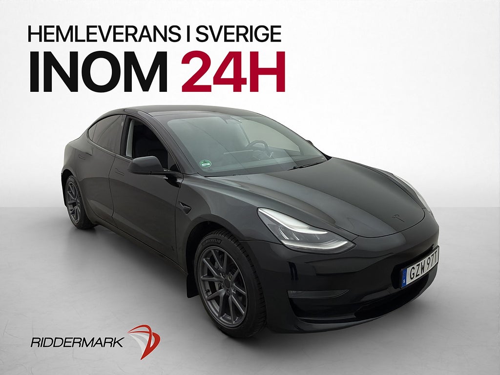Tesla Model 3 Long Range AWD Kamera Dragkrok Svensksåld