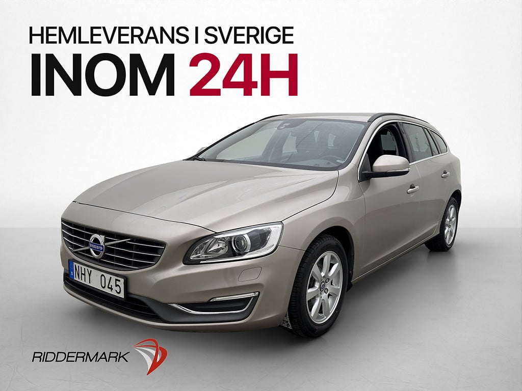 Volvo V60 D3 Momentum Dragkrok Värmare Sensorer Bluetooth