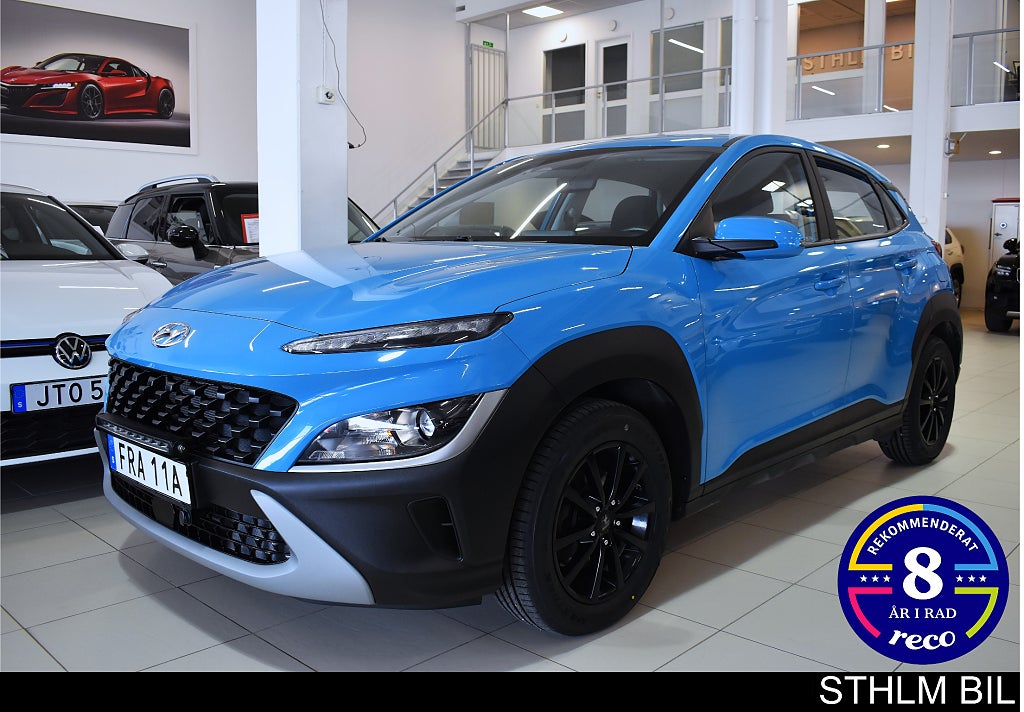 Hyundai Kona 1.0 T-GDI Pure kamera Värmare Carplay 4,95% ränta Moms