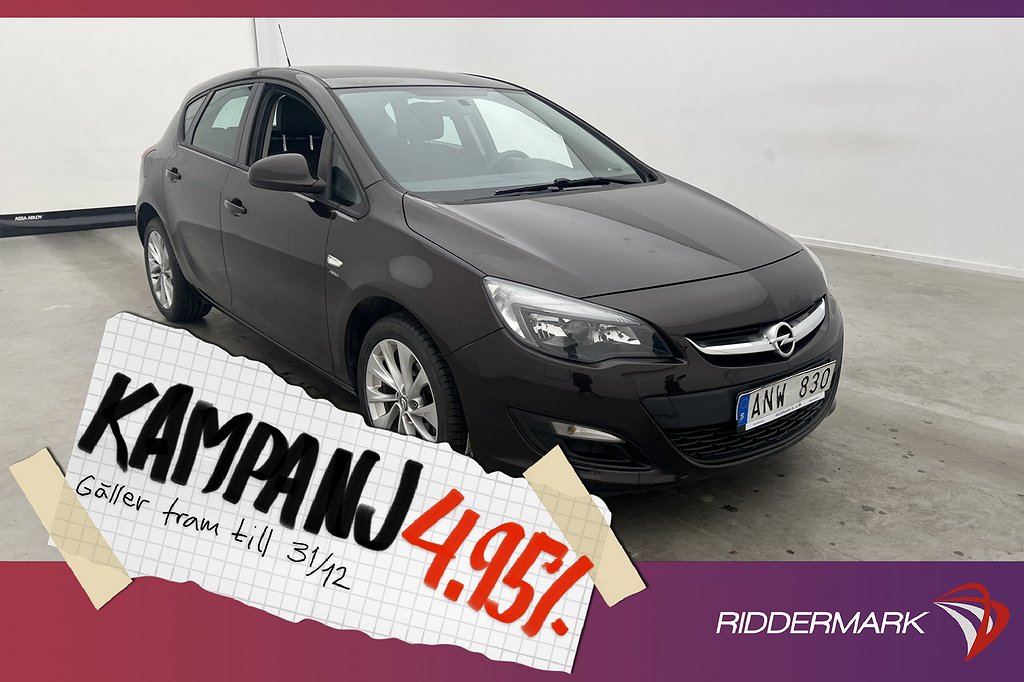 Opel Astra 1.4 Turbo 140hk Farthållare Sportstol 4,95% Ränta