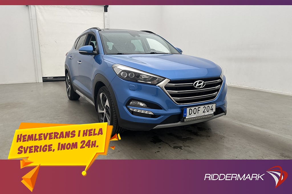 Hyundai Tucson 2.0 CRDi 4WD 185hk Premium Pano Kamera Skinn