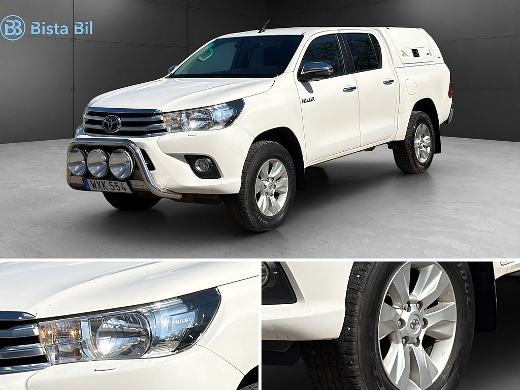 Toyota Hilux DUBBELHYTT 2.4 AWD / EXTRALJUS / MOMS / KÅPA 150hk