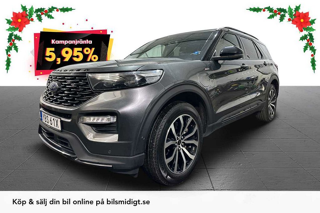 Ford Explorer Hybrid ST-line 7-sits Drag Pano Läder 5,95%*