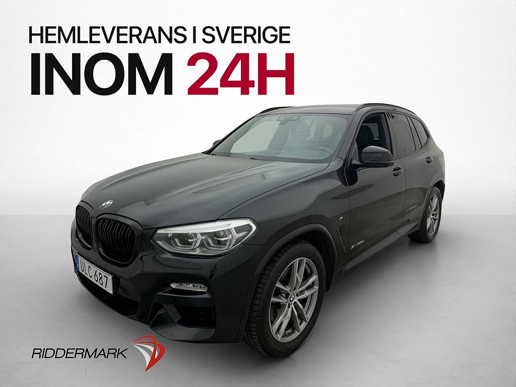 BMW X3 xDrive30d M Sport Pano HK Drag 360° Skinn Navi Värm