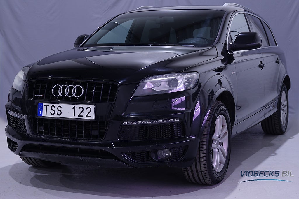 Audi Q7 3.0 TDI V6 PANORAMA LIFTFJÄDRING S LINE 7 SITS D-VÄRME