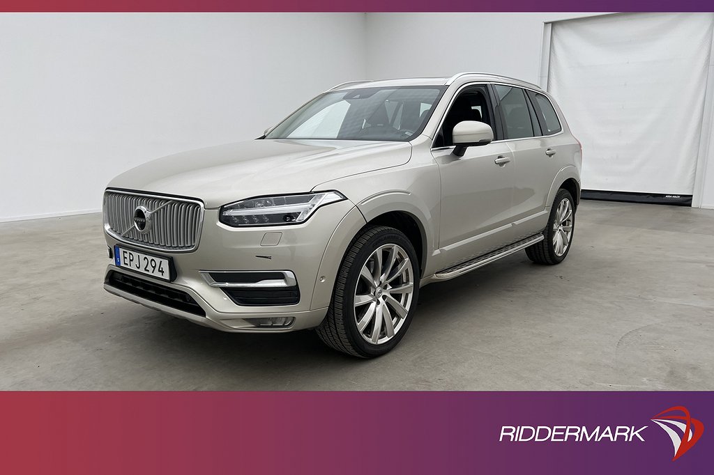 Volvo XC90 D5 AWD Inscription 7-Sits VOC Pano Luft Värm 360°