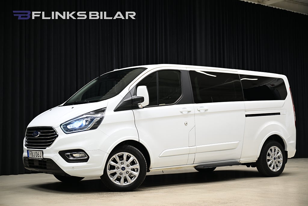 Ford Custom Tourneo Custom 130HK L2 Automat|9-Sits|Nedlackad|NyKamrem|Moms