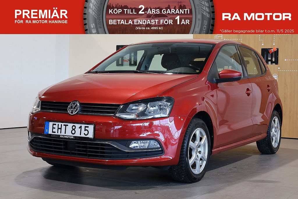 Volkswagen Polo 1,2 TSI 90hk Masters 5D P-sensorer 2015