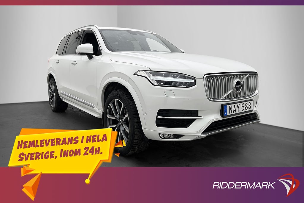 Volvo XC90 D5 AWD Inscription Pano Värmare HUD 360° Navi