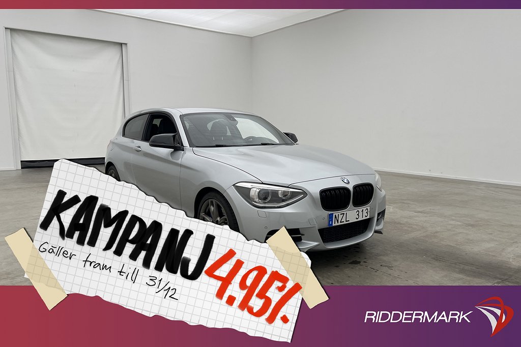 BMW M135i xDrive 320hk H/K Skinn PDC Sportavgas 4,95% Ränta