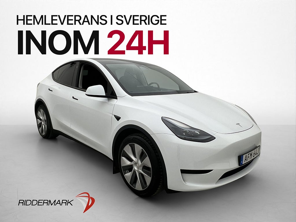Tesla Model Y Standard Range Dragkrok Autopilot Svenksåld
