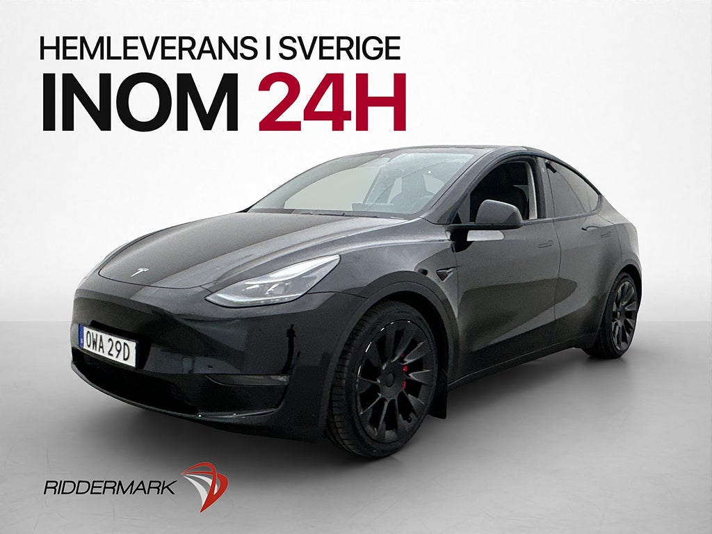 Tesla Model Y AWD 534hk Performance Kamera Autopilot Pano