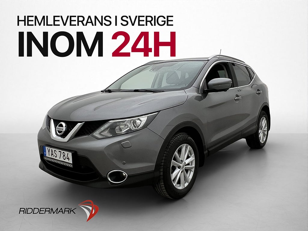 Nissan Qashqai 1.5 dCi 110hk Tekna 360° Navi Halvskinn