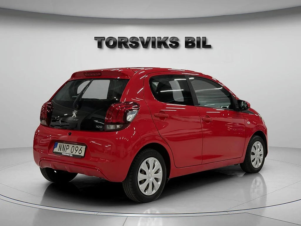 Peugeot 108 5-dörrar 1.0 VTi Active V-Hjul Fullservad - miniatyr 6