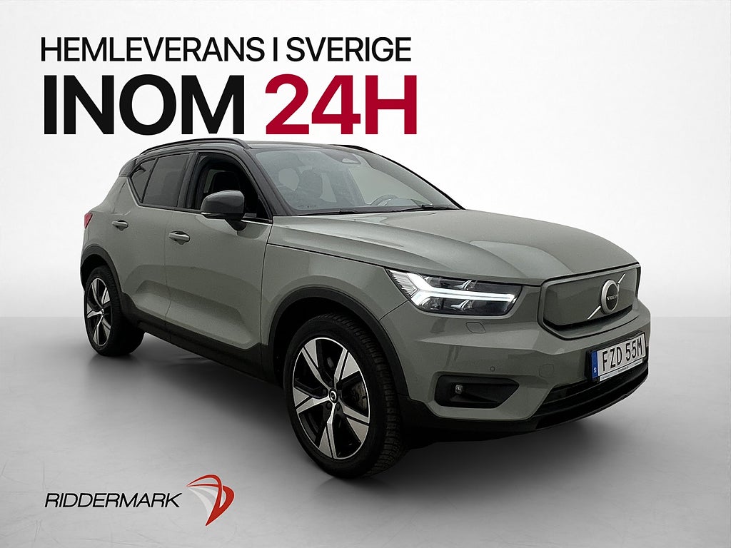 Volvo XC40 Recharge Twin 408hk Plus MOMS BLIS Navi Kamera
