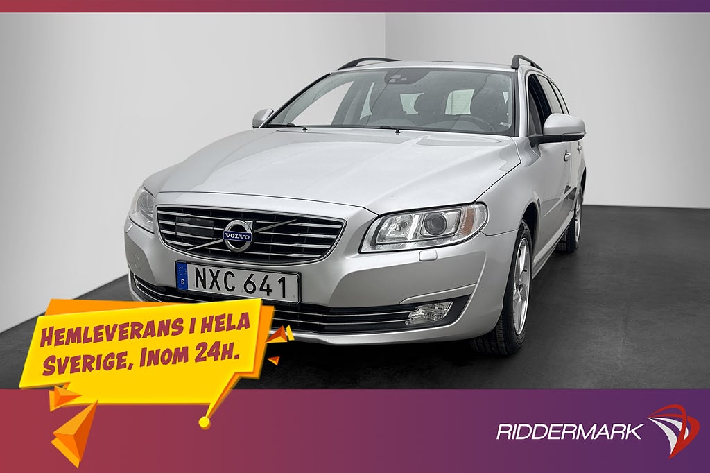 Volvo V70 D4 Classic Rattvärme Halvskinn Navi En-Brukare