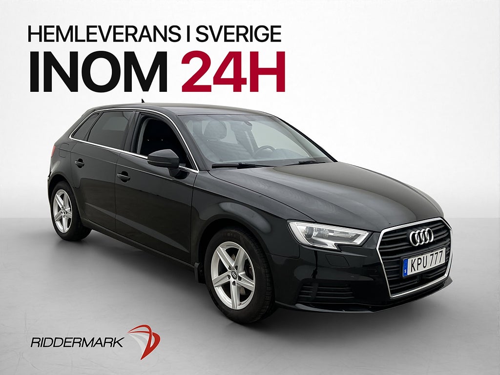 Audi A3 1.0 TFSI 116hk Proline CarPlay Farthållare Låg-Skatt