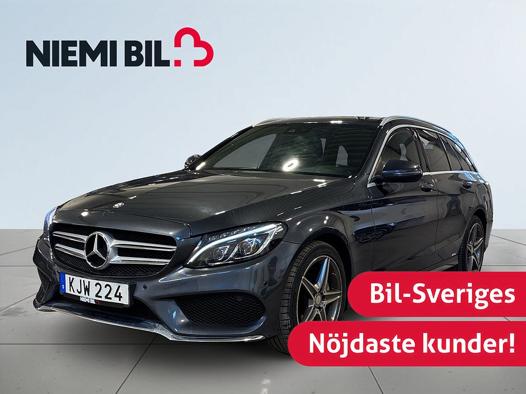 Mercedes-Benz C 220T d 4M Aut AMG Line Drag Värmare Burmester Skinn S&V