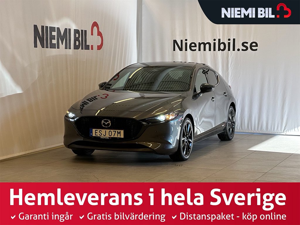 Mazda 3 2.0 MHybrid Homura 150hk Kamera/Nav/HUD/10Årgaranti