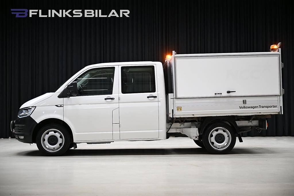 Volkswagen Transporter 4Motion DSG 150HK Dubbelhytt|Kåpa|Inredd|Leasbar|SeUtr!
