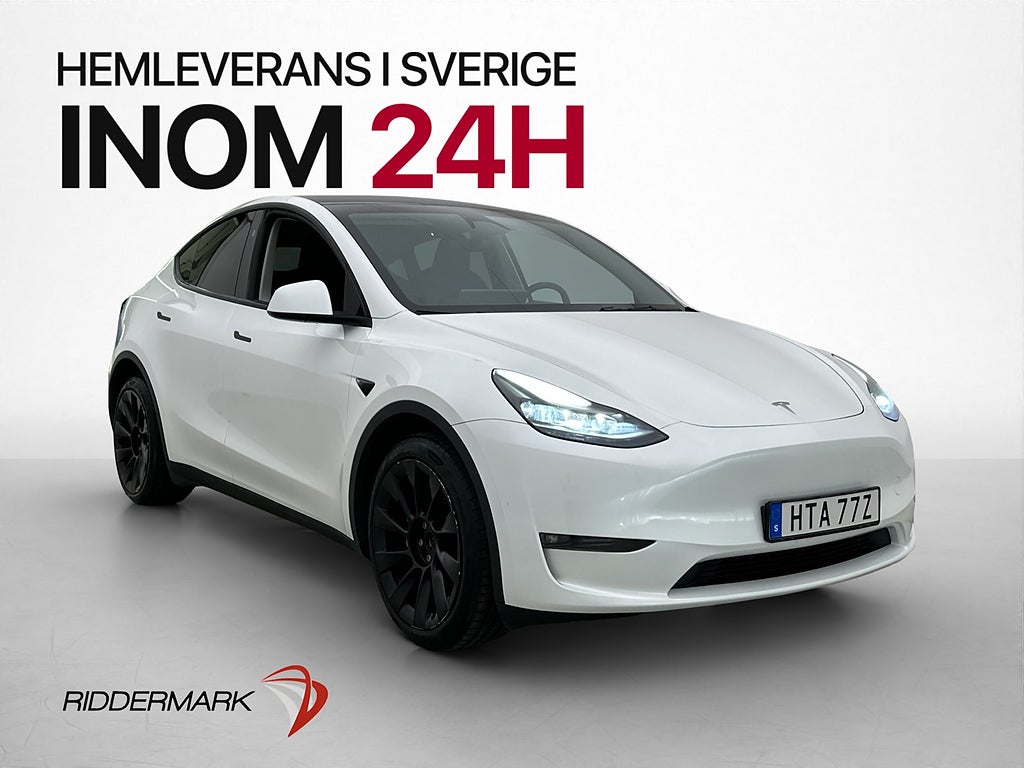 Tesla Model Y Long Range AWD HW4 Pano Drag MOMS Värmare