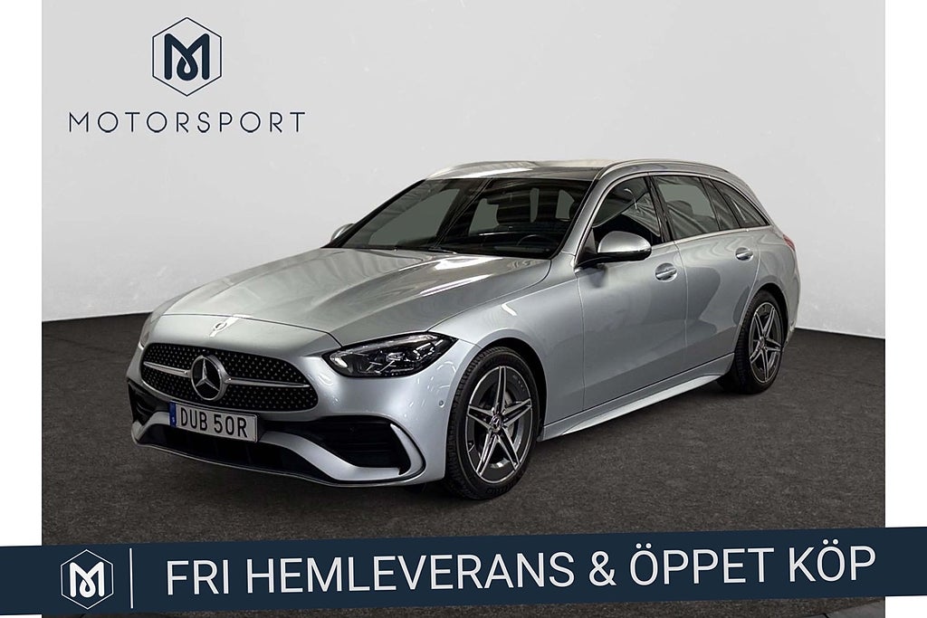 Mercedes-Benz C 200 T Aut AMG Line Farthållare Kamera Navi Dragkrok