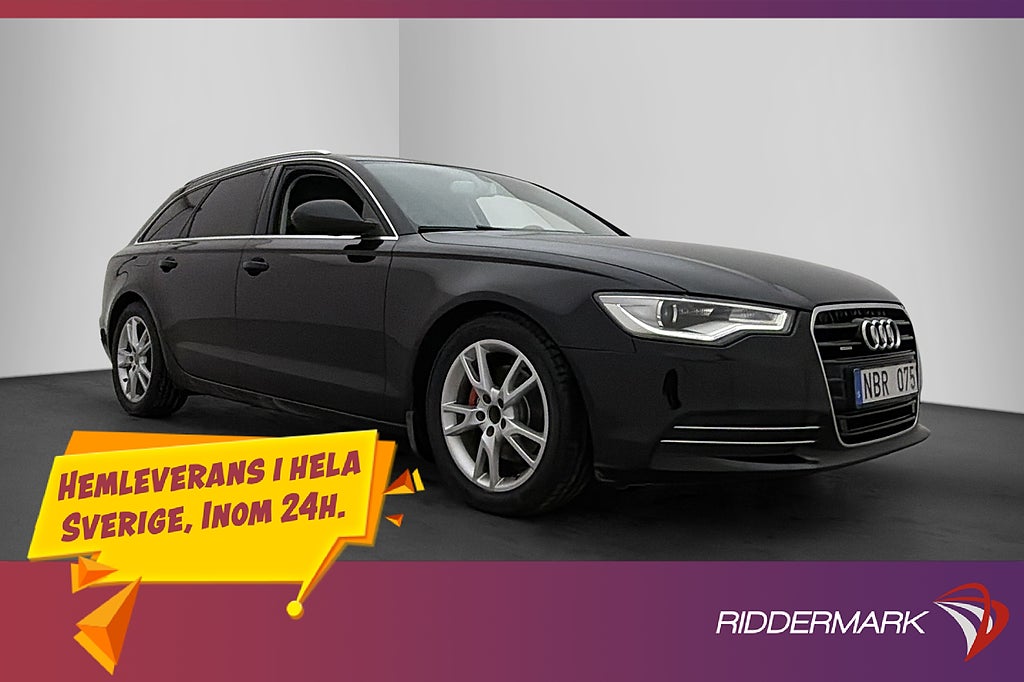 Audi A6 3.0 TDI 204hk Quattro Läder P-Sensorer Navi Drag