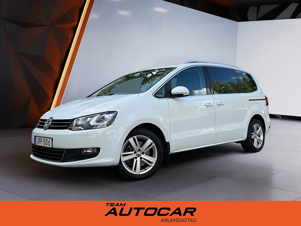 Volkswagen Sharan 7-sits 2.0 TDI Dragkrok Lev-klar 12mån Garanti Värmare