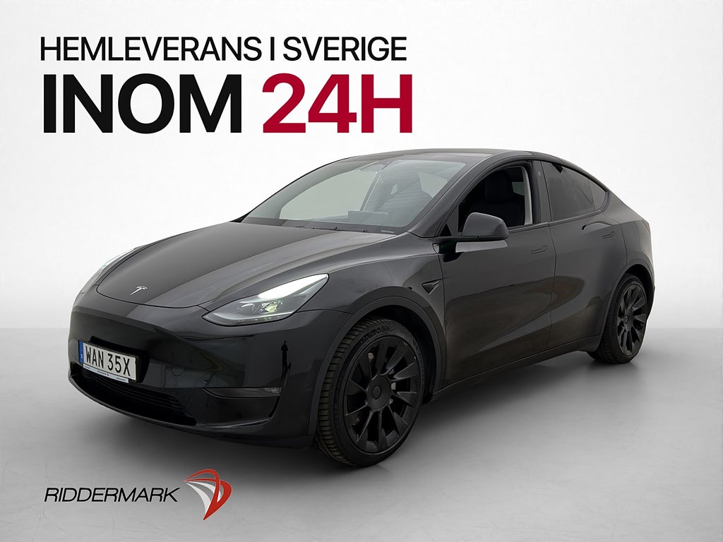 Tesla Model Y Long Range AWD Dragkrok MOMS Svensksåld