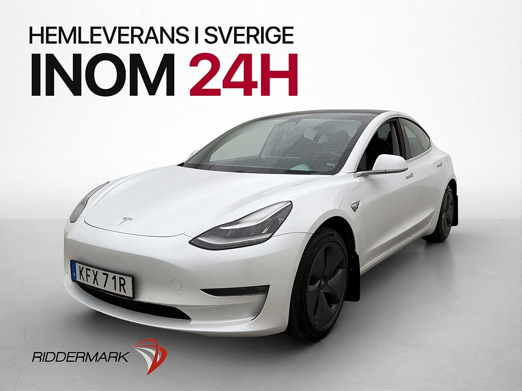 Tesla Model 3 Long Range AWD 440hk Pano Kamera AP Skinn