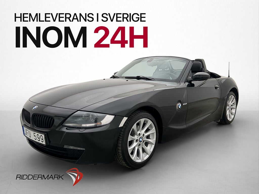 BMW Z4 2.0i 150hk Roadster Skinn Farthållare Svensksåld