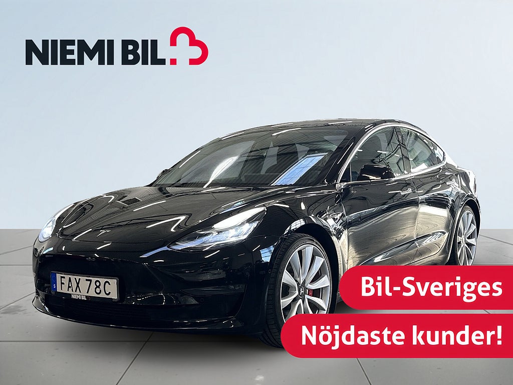 Tesla Model 3 Performance  AWD 513 hk S&V/Premium Ljud/Auto Pilot 3