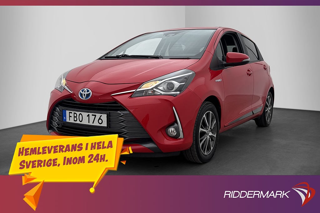 Toyota Yaris Hybrid e-CVT M/K-Värmare Kamera Farthållare