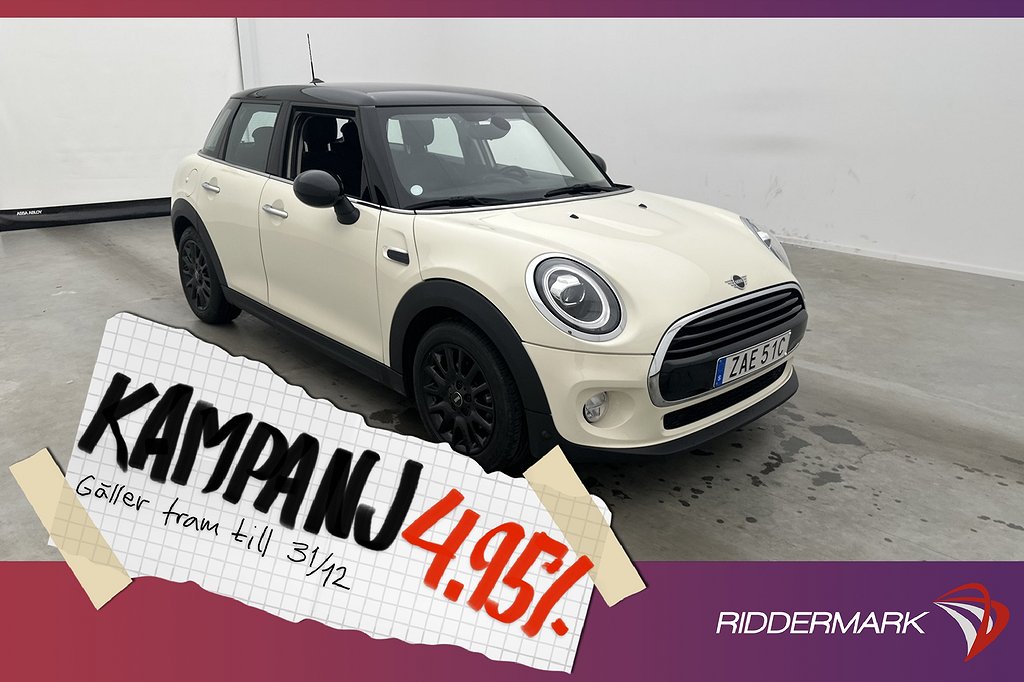 MINI Cooper 5-dörrar 136hk Excitement Pepper 4,95% Ränta