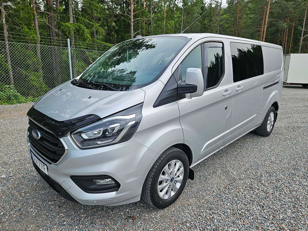 Ford transit Custom 340 Crew Van Aut Dubbla skjutdörrar Drag Värmare