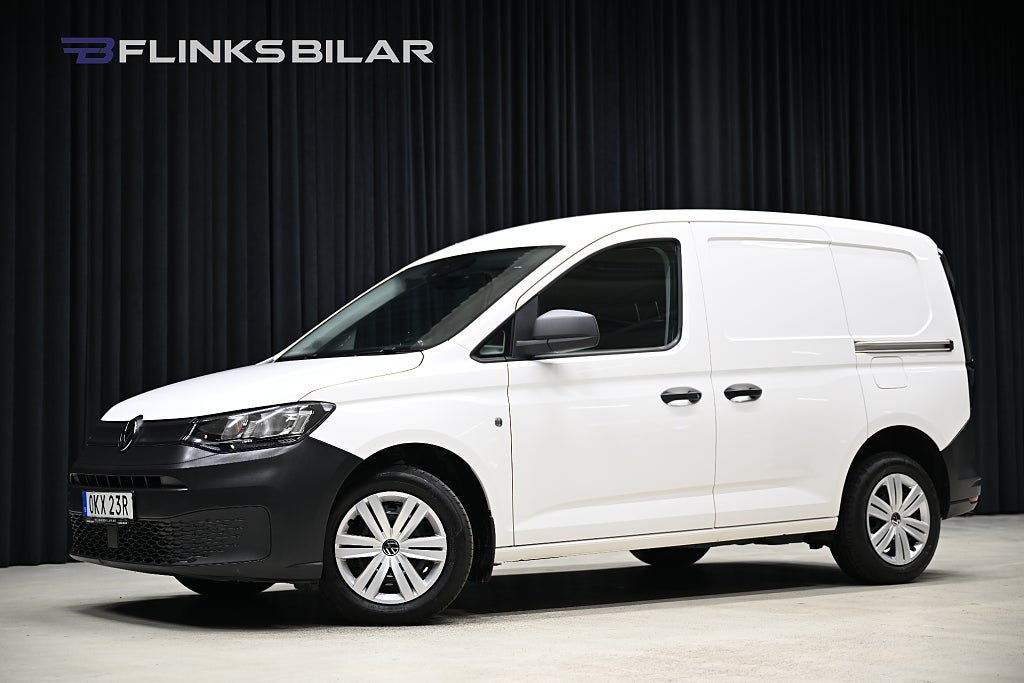 Volkswagen Caddy DSG 122HK Drag|Dubbeldörr|PDC|Högerstyrd|EnÄgare|Moms
