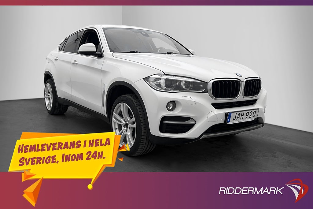 BMW X6 30d xDrive 258hk Sensorer Skinn Navi Elstolar Sv.Såld