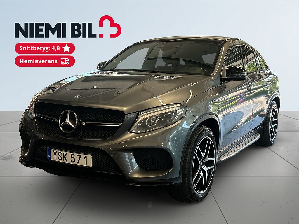 Mercedes-Benz GLE 350 d 4M Coupé AMG 360/Drag/Pano/H&K/Dvärm/Skinn/Drag