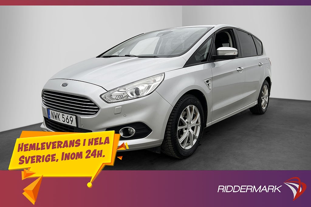 Ford S-Max 1.5 EcoBoost 160hk Trend 7 Sits Dragkrok CarPlay