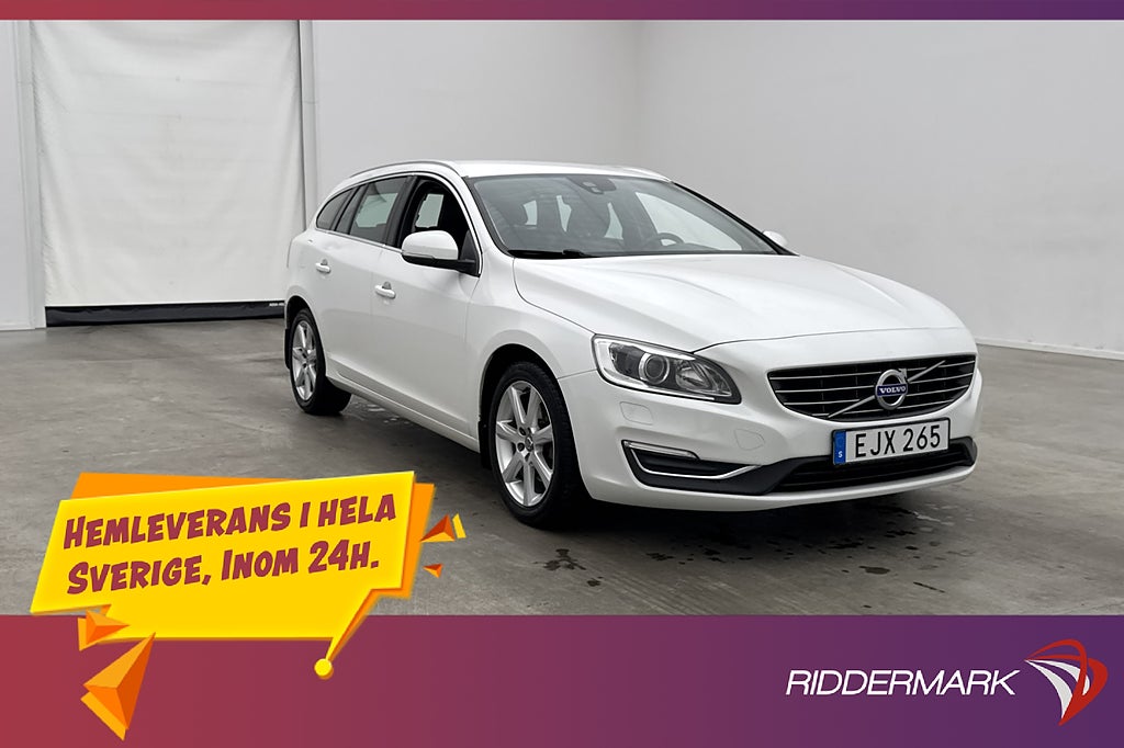Volvo V60 D4 Summum VOC Värmare Sensorer Skinn Rattvärme