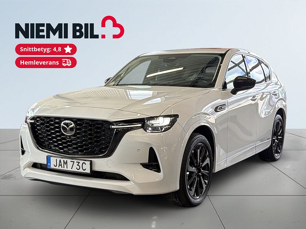 Mazda CX-60 PHEV HOMURA S&V-hjul/Pano/Skinn/HuD/Carplay/Elstol/MOMS