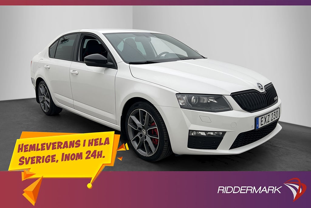 Skoda Octavia RS TSI  220hk Skinn/Alcantara Canton Sensorer